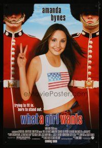 4b832 WHAT A GIRL WANTS advance DS 1sh '03 Amanda Bynes, trying to fit in but born to stand out!