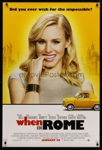 4b833 WHEN IN ROME advance DS 1sh '10 sexy Kristen Bell, Josh Duhamel, Will Arnett!