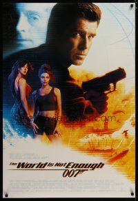 4b844 WORLD IS NOT ENOUGH DS 1sh '99 Pierce Brosnan as James Bond, Denise Richards, Sophie Marceau!