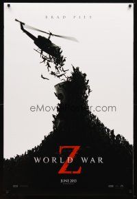 4b846 WORLD WAR Z teaser DS 1sh '13 Brad Pitt, Mireille Enos, Daniella Kertesz, zombie apocalypse!