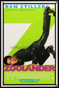 4b850 ZOOLANDER advance DS 1sh '01 Ben Stiller, Owen Wilson, Will Ferrell, absurd comedy!