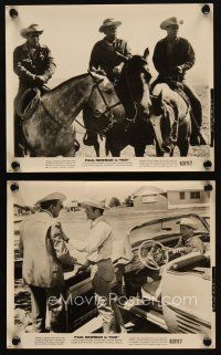 4c936 HUD 2 8x10 stills '63 cowboys Paul Newman, Melvyn Douglas, Brandon DeWilde, Ritt classic!