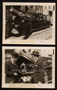 4c955 LUCK OF THE IRISH 2 8x10 stills '48 Tyrone Power and Cecil Kellaway deal with car & cop!
