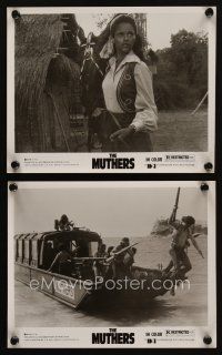 4c964 MUTHERS 2 8x10 stills '76 blaxploitation, images of woman w/ horse, combat boat!