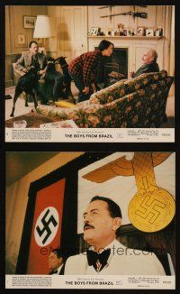 4c276 BOYS FROM BRAZIL 2 8x10 mini LCs '78 Gregory Peck is a Nazi on the run from Olivier!