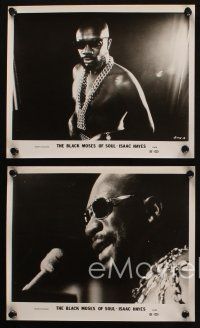 4c662 BLACK MOSES OF SOUL 5 8x10 stills '73 Isaac Hayes, the superbad music event of a lifetime!