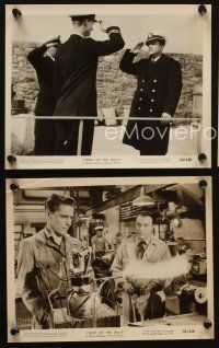 4c824 CREST OF THE WAVE 3 8x10 stills '54 cool images of Gene Kelly in top secret submarine!