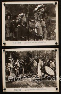 4c675 DAUGHTER OF THE JUNGLE 5 8x10 stills '49 cool images of pretty Lois Hall in Africa!