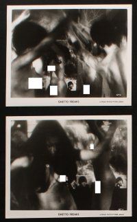 4c347 GHETTO FREAKS 13 8x10 stills '72 every white society chick wanted to join his soul family!
