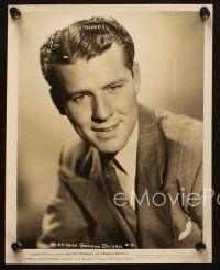 4c843 GORDON OLIVER 3 8x10 stills '30s-40s cool close up smiling portraits in suit and tie!