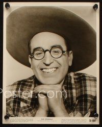 4c846 HAROLD LLOYD 3 8x10 stills '50 two portraits w/ trademark glasses and hanging from building