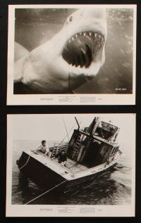 4c368 JAWS 12 8x10 stills '75 Roy Scheider, Richard Dreyfuss & Shaw definitely need a bigger boat!