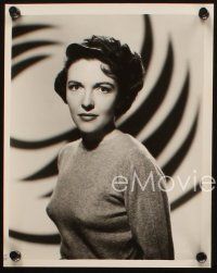4c966 NANCY DAVIS 2 8x10 stills '40s seated portrait with striped background, wonderful smiling c/u
