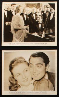 4c383 RHAPSODY IN BLUE 11 8x10 stills '48 Robert Alda as George Gershwin, w/ pretty Joan Leslie!
