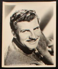 4c629 ROBERT PRESTON 6 8x10 stills '30s-50s great close up portraits of the actor and in the garden