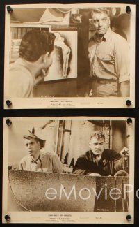 4c715 RUN SILENT, RUN DEEP 5 8x10 stills '58 Clark Gable, Burt Lancaster, WWII submarine image!