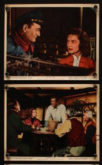 4c165 BLOOD ALLEY 5 color 8x10 stills '55 John Wayne, Lauren Bacall, directed by William Wellman!