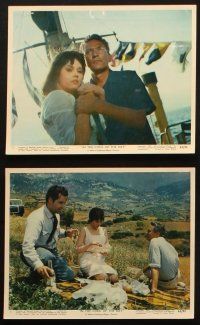 4c143 IN THE COOL OF THE DAY 6 color 8x10 stills '63 sexy Jane Fonda & Peter Finch in Greece!