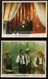 4c178 LINCOLN CONSPIRACY 5 color 8x10 stills '77 secrets revealed, assassination of a President!