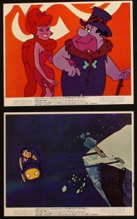4c218 MAN CALLED FLINTSTONE 4 color 8x10 stills '66 Hanna-Barbera, Fred, Barney, Wilma & Betty!