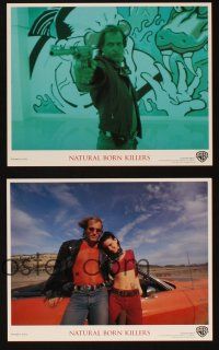 4c074 NATURAL BORN KILLERS 8 color 8x10 stills '94 Oliver Stone, Woody Harrelson & Juliette Lewis!