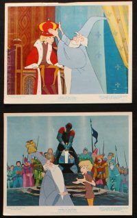 4c158 SWORD IN THE STONE 6 color 8x10 stills '64 Walt Disney's cartoon story of young King Arthur!