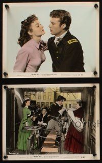 4c239 THEY RODE WEST 4 color 8x10 stills '54 Robert Francis, May Wynn, Donna Reed, U.S. Cavalry!