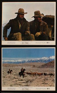 4c162 WILL PENNY 6 color 8x10 stills '68 cowboy Charlton Heston, Joan Hackett, Donald Pleasance