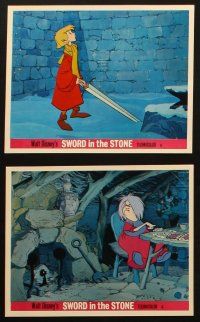 4c095 SWORD IN THE STONE 8 color English FOH LCs '64 Disney's cartoon story of King Arthur & Merlin!