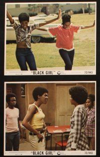4c109 BLACK GIRL 7 8x10 mini LCs '72 directed by Ossie Davis, Claudia McNeil, Brock Peters!