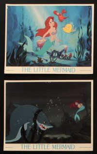4c065 LITTLE MERMAID 8 8x10 mini LCs '89 great images of Ariel & cast, Disney underwater cartoon!