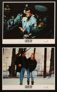 4c066 LOCK UP 8 8x10 mini LCs '89 Sylvester Stallone in prison, Donald Sutherland!