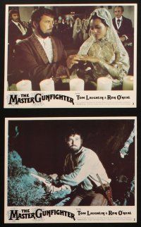4c069 MASTER GUNFIGHTER 8 8x10 mini LCs '75 Tom Laughlin, Ron O'Neal, sword-fighting cowboy western