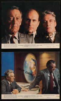 4c266 NETWORK 3 8x10 mini LCs '76 Sydney Lumet directed, Robert Duvall, William Holden, Peter Finch