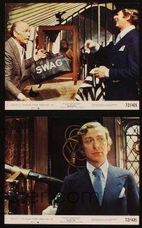 4c235 SLEUTH 4 8x10 mini LCs '72 Laurence Olivier & Michael Caine, from Anthony Shaffer play!