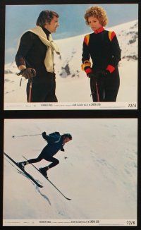4c091 SNOW JOB 8 8x10 mini LCs '72 Jean-Claude Killy is a thief on skis after $240,000!