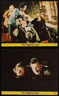 4c238 THEY MIGHT BE GIANTS 4 8x10 mini LCs '71 George C. Scott & Joanne Woodward touch every heart!