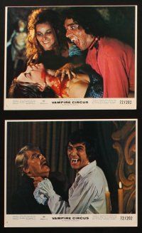 4c102 VAMPIRE CIRCUS 8 8x10 mini LCs '72 Hammer horror, the greatest blood-show on Earth!