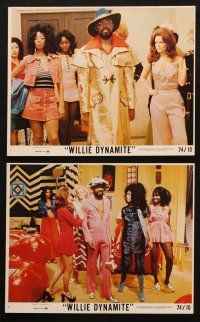 4c106 WILLIE DYNAMITE 8 8x10 mini LCs '74 Roscoe Orman, Diana Sands, Rasulala, chicks & chumps!