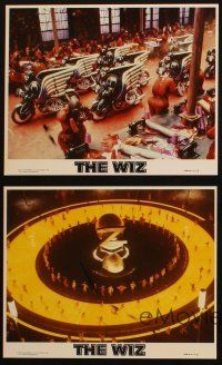 4c248 WIZ 4 8x10 mini LCs '78 wild images from musical Wizard of Oz adaptation!