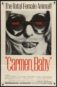 4d174 CARMEN, BABY 1sh '68 Radley Metzger, Uta Levka, Barbara Valentine, cool hot image!