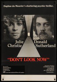 4d298 DON'T LOOK NOW English 1sh '73 Julie Christie, Donald Sutherland, directed by Nicolas Roeg!