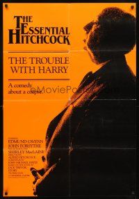 4d917 TROUBLE WITH HARRY English 1sh R83 Alfred Hitchcock, John Forsythe & Shirley MacLaine!