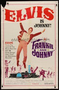 4d370 FRANKIE & JOHNNY 1sh '66 Elvis Presley turns the land of the blues red hot!