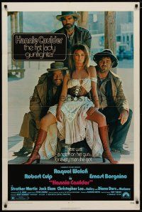 4d420 HANNIE CAULDER 1sh '72 sexiest cowgirl Raquel Welch, Jack Elam, Robert Culp, Ernest Borgnine