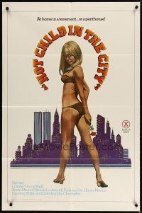 4d462 HOT CHILD IN THE CITY 1sh '79 John Holmes, L'Oriele, At home in a tenement...or a penthouse!