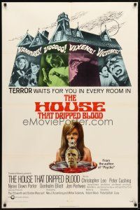 4d468 HOUSE THAT DRIPPED BLOOD int'l 1sh '71 Christopher Lee, Vampires! Voodoo! Vixens!