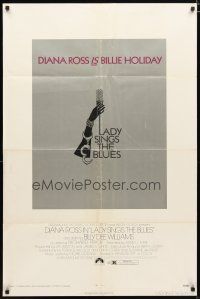 4d552 LADY SINGS THE BLUES 1sh '72 Diana Ross in her film debut as singer Billie Holiday!