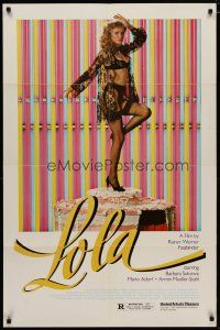 4d575 LOLA 1sh '82 directed by Rainer Werner Fassbinder, sexy Barbara Sukowa in lingerie!