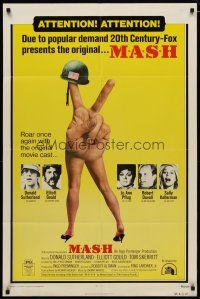 4d607 MASH 1sh R73 Elliott Gould, Korean War classic directed by Robert Altman!